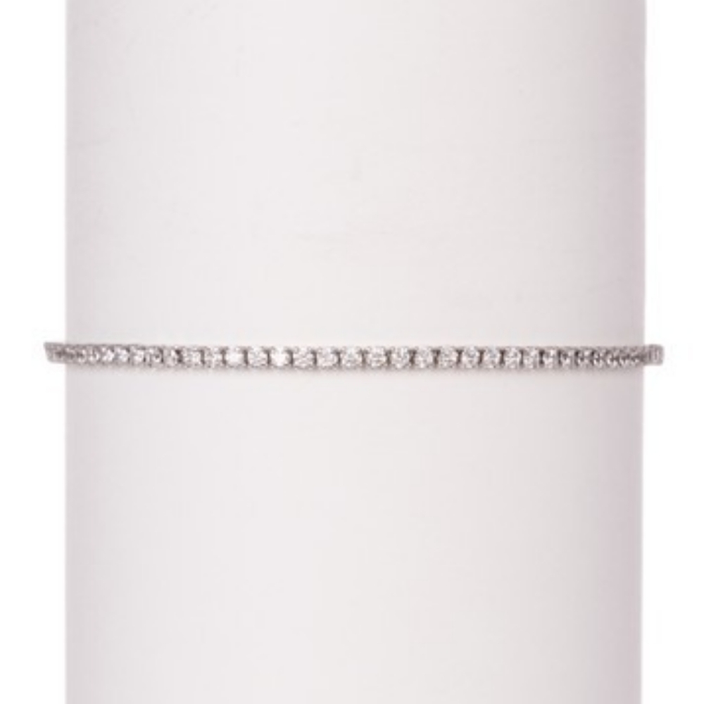 Tennis Bracelet Savvy CieSterling Silver CZ Pull